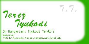 terez tyukodi business card